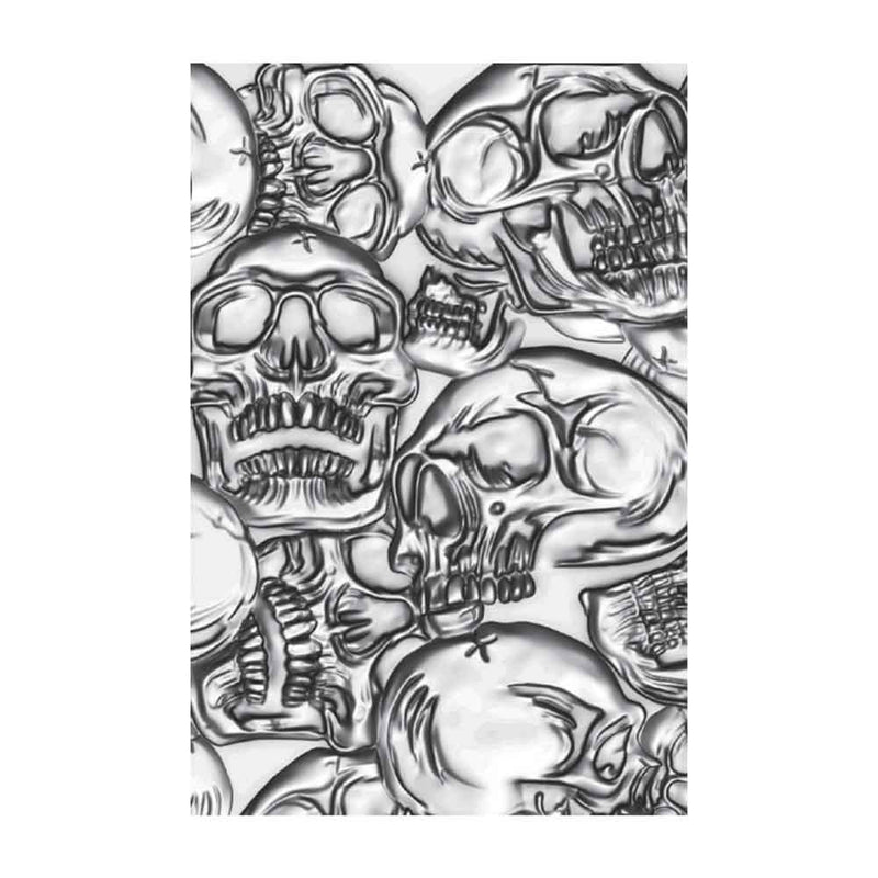 Skulls 3-D Texture Fades Embossing Folder - Tim Holtz - Sizzix