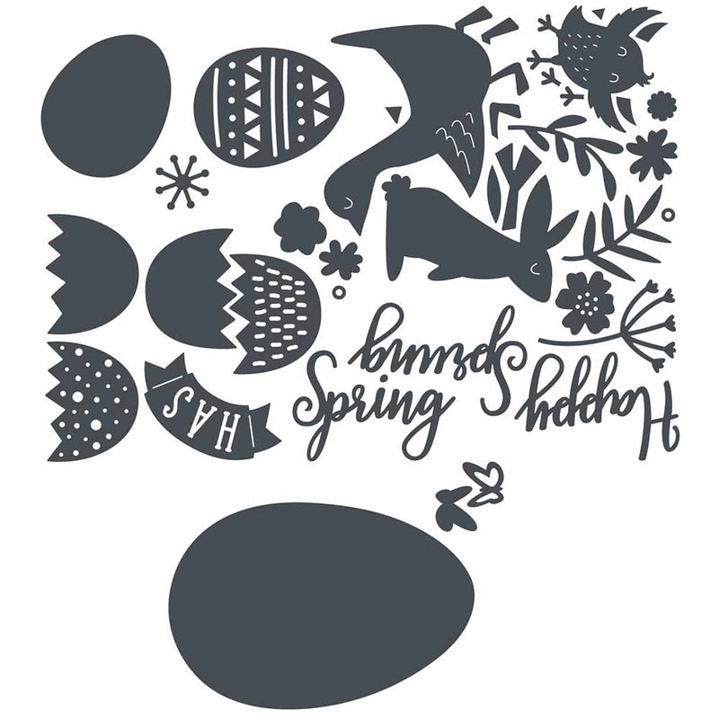 Spring Has Sprung Thinlits Dies - Olivia Rose - Sizzix - Clearance