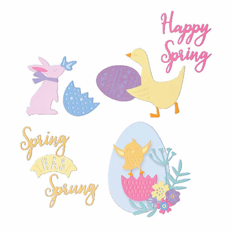 Spring Has Sprung Thinlits Dies - Olivia Rose - Sizzix - Clearance