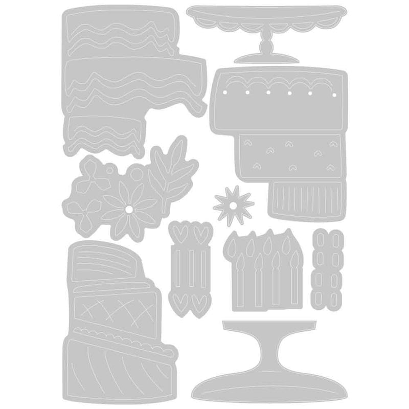 Build-a-Cake Thinlits Die Set - Olivia Rose - Sizzix
