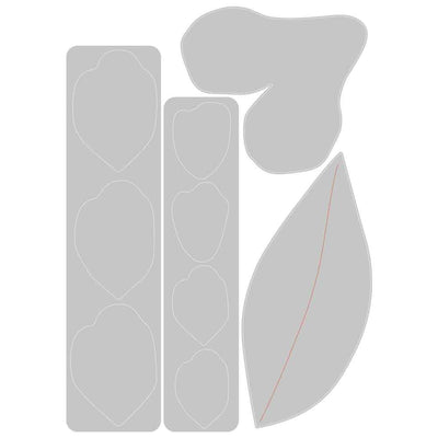 Gardenia Thinlits Die Set - Jennifer Ogborn - Sizzix - Clearance