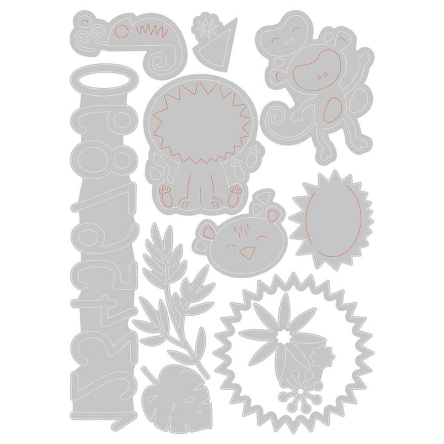 Jungle Fun Thinlits Die Set-Lisa Jones-Sizzix