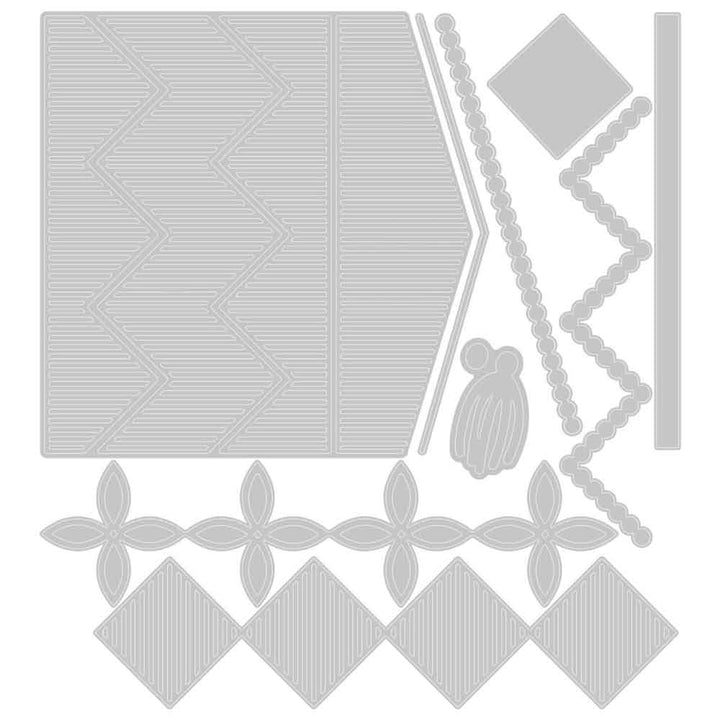 Macramé Card Front Thinlits Die Set-Jennifer Ogborn-Sizzix