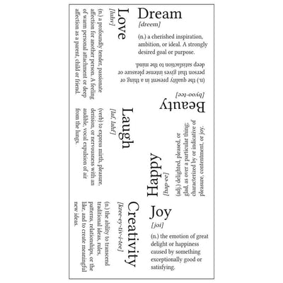 Dictionary Definitions Clear Stamps Set - Pete Hughes - Sizzix