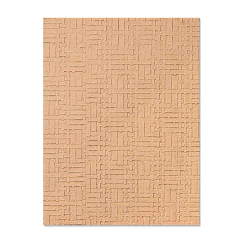 Woven Leather 3-D Textured Impressions Embossing Folder - Eileen Hull - Sizzix