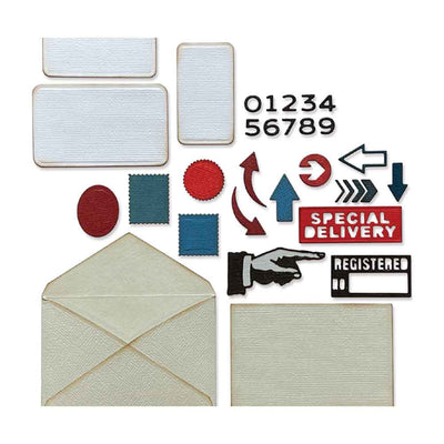Postale Thinlits Die Set - Tim Holtz - Sizzix