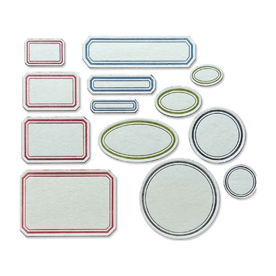 Vintage Labels Thinlits Die Set - Tim Holtz - Sizzix