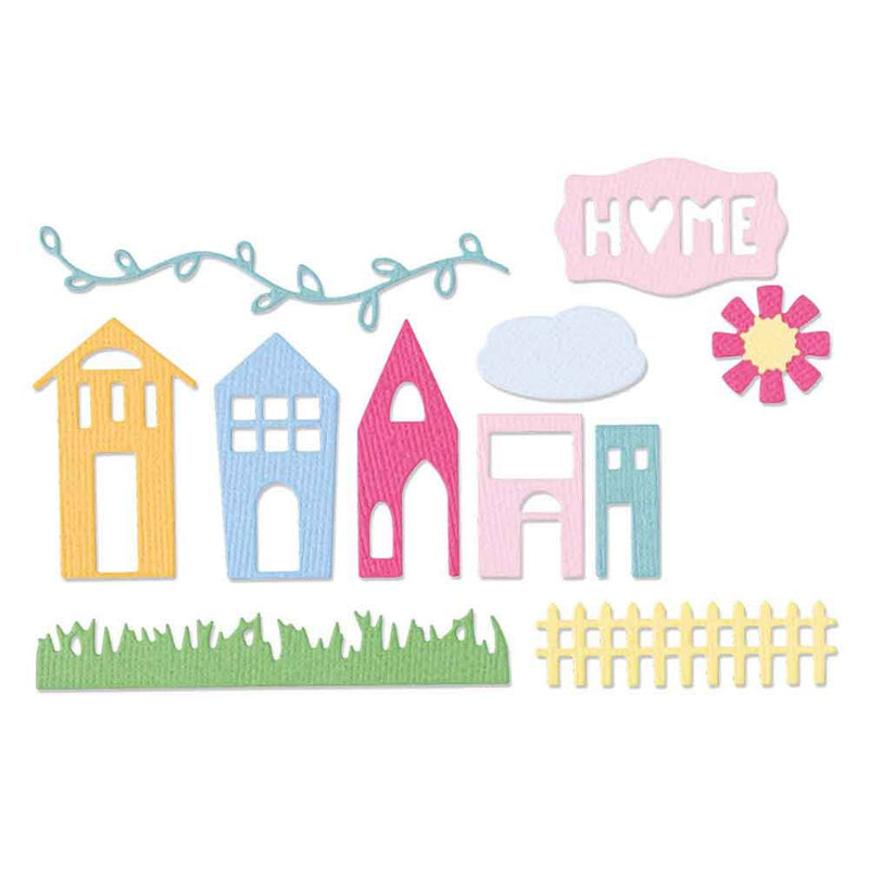 Shadowbox Elements Thinlits Die Set - Eileen Hull - Sizzix - Clearance