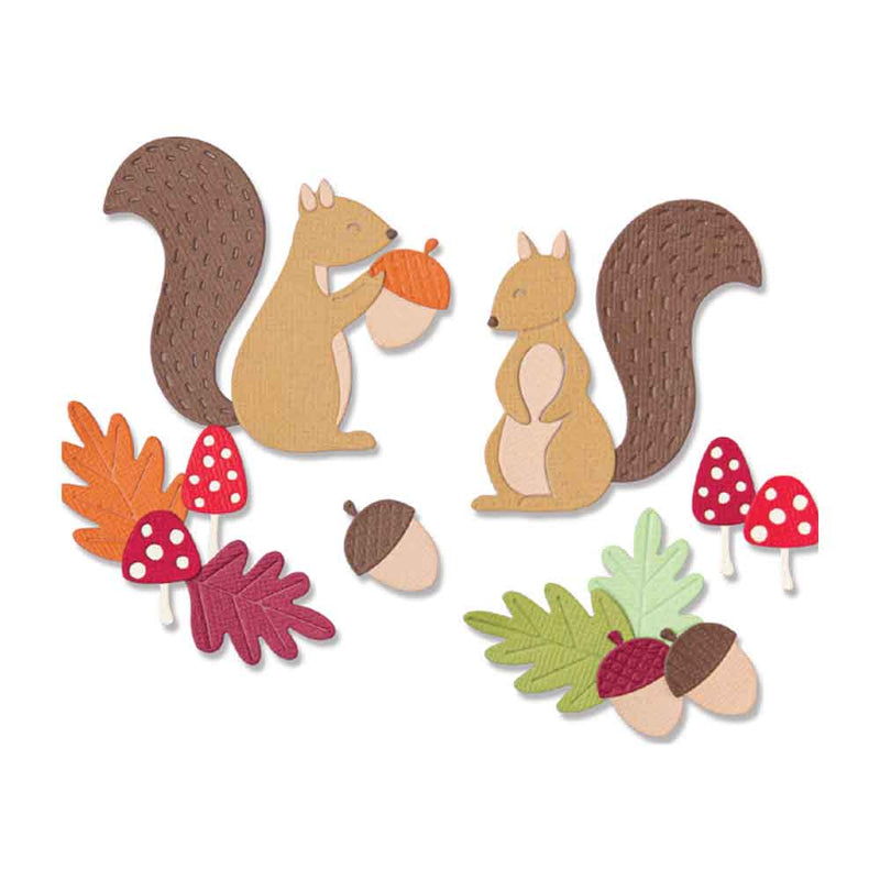 Harvest Squirrels Thinlits Dies - Jennifer Ogborn - Sizzix