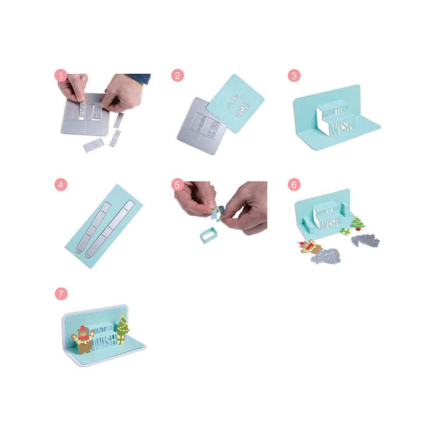 Multi-Phrase Pop-Up Thinlits Die Set - Olivia Rose - Sizzix