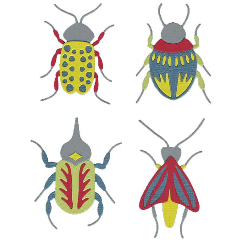 Patterned Bugs Thinlits Dies - Jennifer Ogborn - Sizzix