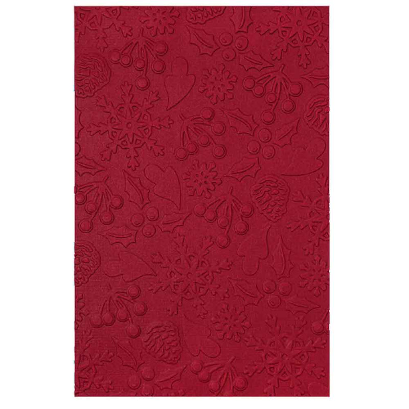Winter Pattern Multi-Level Textured Impressions Embossing Folder - Jennifer Ogborn - Sizzix