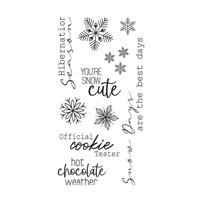 Winter Sentiments Clear Stamps - Jennifer Ogborn - Sizzix