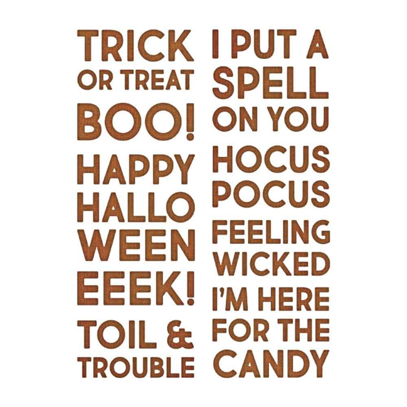 Bold Text Halloween Thinlits Die Set - Tim Holtz - Sizzix