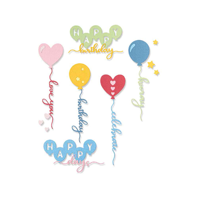 Balloon Occasions Thinlits Die Set - Olivia Rose - Sizzix