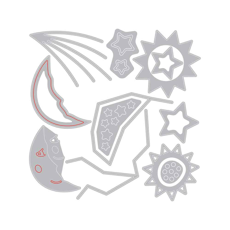 Night Light Thinlits Die Set - Jennifer Ogborn - Sizzix