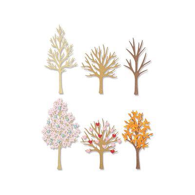 Seasonal Trees Thinlits Die Set - Jennifer Ogborn - Sizzix