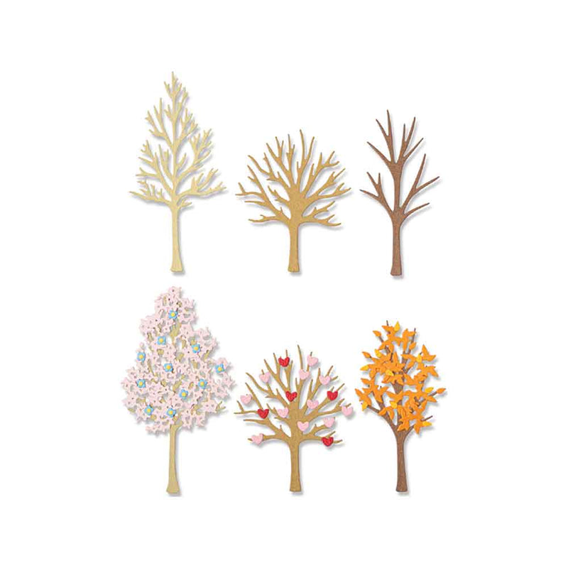 Seasonal Trees Thinlits Die Set - Jennifer Ogborn - Sizzix