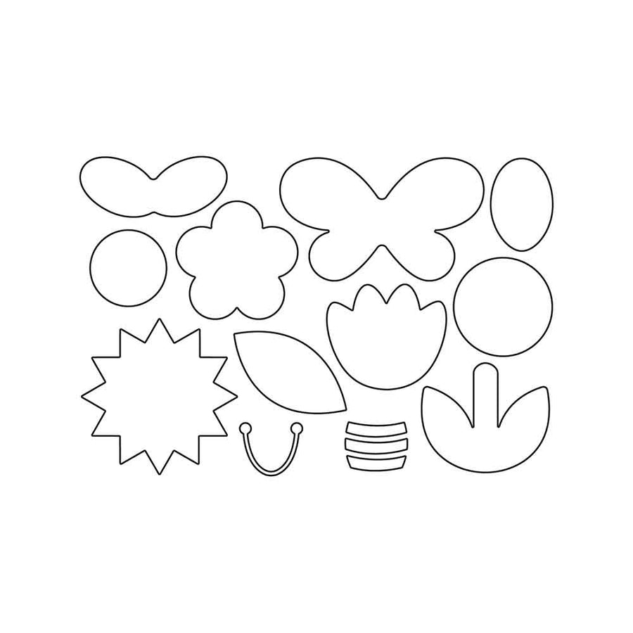 Garden Friends Bigz Plus Die  - Jennifer Ogborn - Sizzix