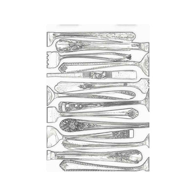 Silverware 3-D Textured Impressions Embossing Folder - Eileen Hull - Sizzix