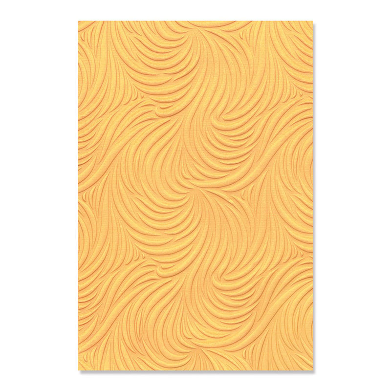 Flowing Waves 3-D Textured Embossing Folder - Sizzix