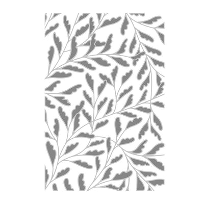 Delicate Leaves Multi-Level Textured Impressions Embossing Folder - Jennifer Ogborn - Sizzix