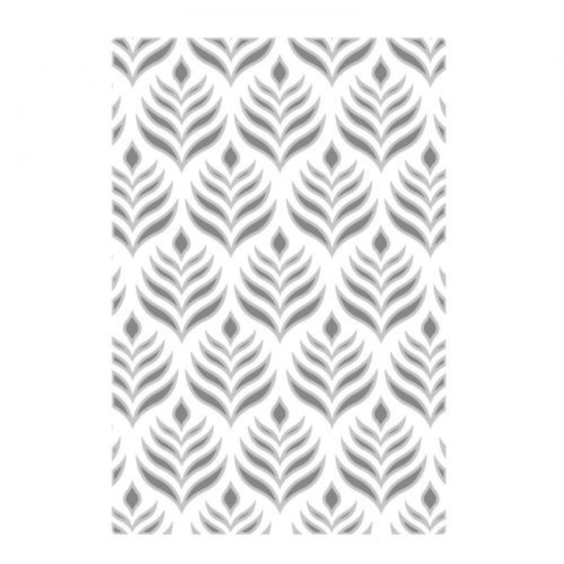 Palm Repeat Multi-Level Textured Embossing Folder - Lisa Jones - Sizzix
