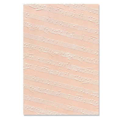 Music Notes 3D Textured Impressions Embossing Folder - Sizzix