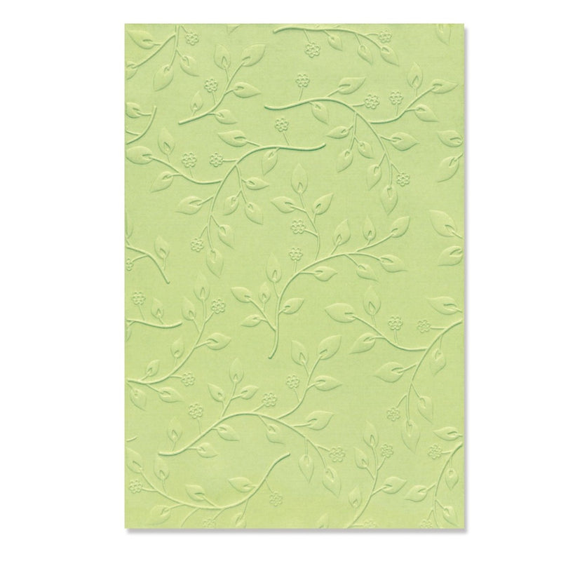Summer Foliage 3D Textured Impressions Embossing Folder - Sizzix