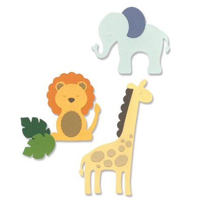 Basic Zoo Animals Thinlits Die Set -  Sizzix