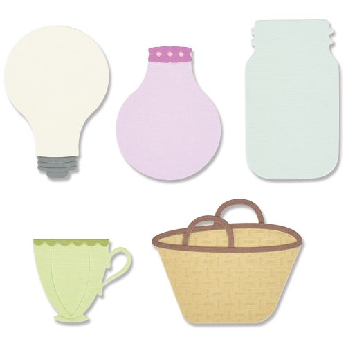 Floral Vessels Thinlits Die Set - Sizzix