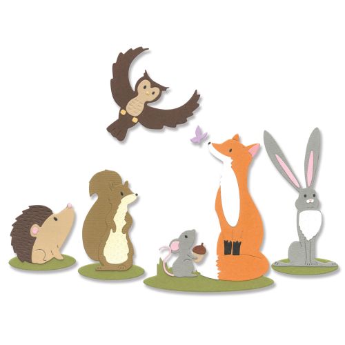 Forest Animals Thinlits Die Set - Sizzix