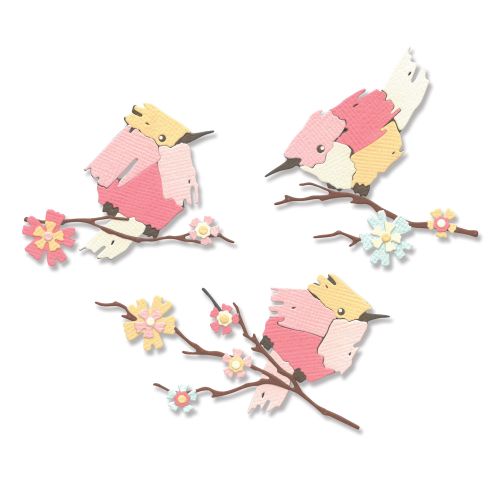 Painted Bird Thinlits Die Set - Sizzix