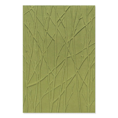 Forest Scene Multi-Level Textured Embossing Folder - Sizzix