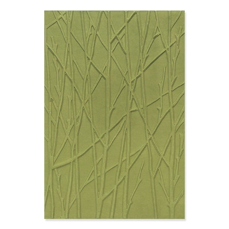 Forest Scene Multi-Level Textured Embossing Folder - Sizzix