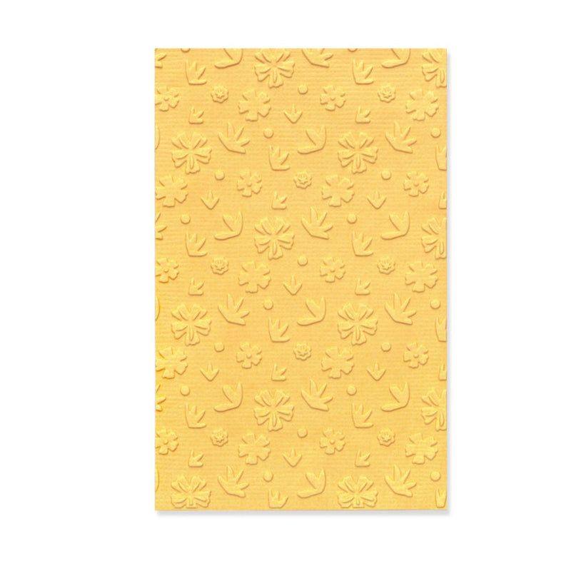 Scattered Florals Multi-Level Textured Impressions Mini Embossing folders - Sizzix