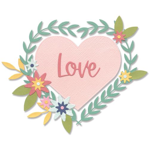 Hello Love Thinlits Die Set -  Sizzix