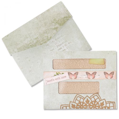 Journaling Card Envelope and Windows Thinlits Die Set- Sizzix
