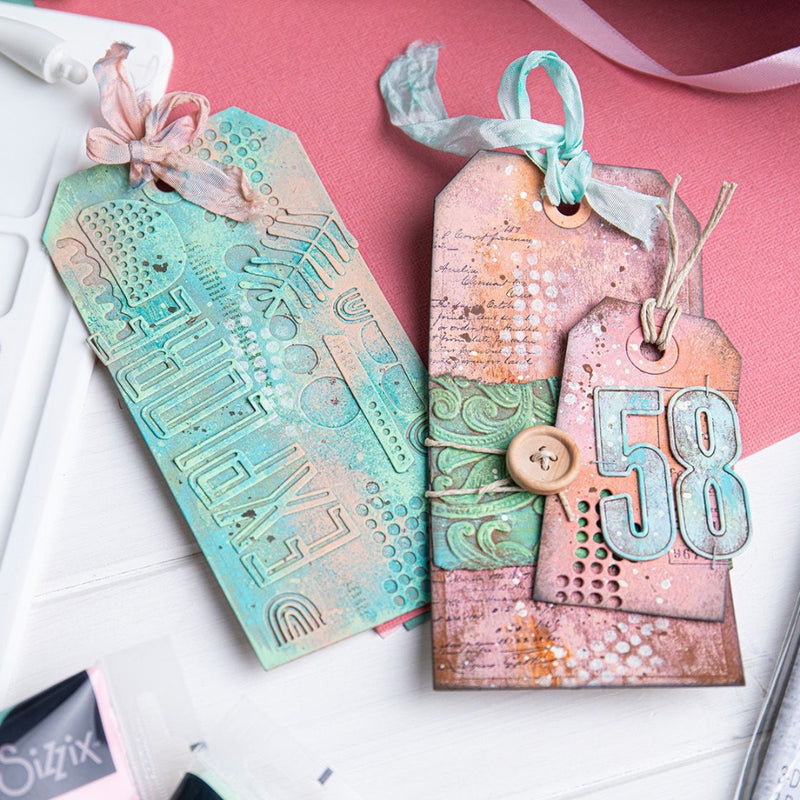 Alphanumeric Bulletin Thinlits Die Set - Tim Holtz - Sizzix