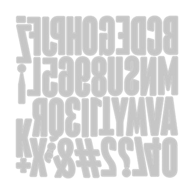 Alphanumeric Bulletin Thinlits Die Set - Tim Holtz - Sizzix