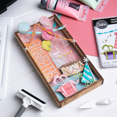 Alphanumeric Bulletin Thinlits Die Set - Tim Holtz - Sizzix
