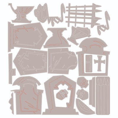 Graveyard Colorize Thinlits Die-Tim Holtz- Sizzix