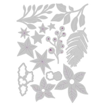 Festive Foliage Thinlits Die - Jess Slack - Sizzix