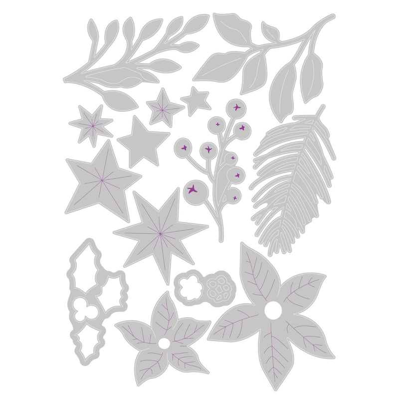 Festive Foliage Thinlits Die - Jess Slack - Sizzix