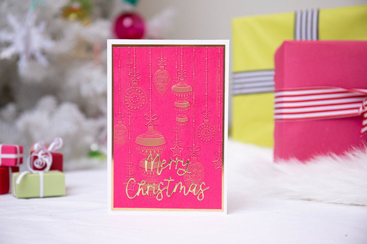 Sparkly Ornaments 3-D Textured Emboss Folder  - Sizzix