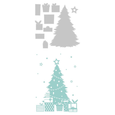 Sparkle Tree Folder Thinlits Die w/ Textured Impressions Emboss Folder - Lisa Jones - Sizzix