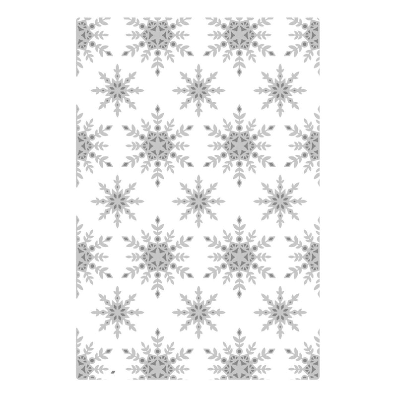 Snowflake Sparkle Multi-Level Textured Emboss Folder - Lisa Jones - Sizzix
