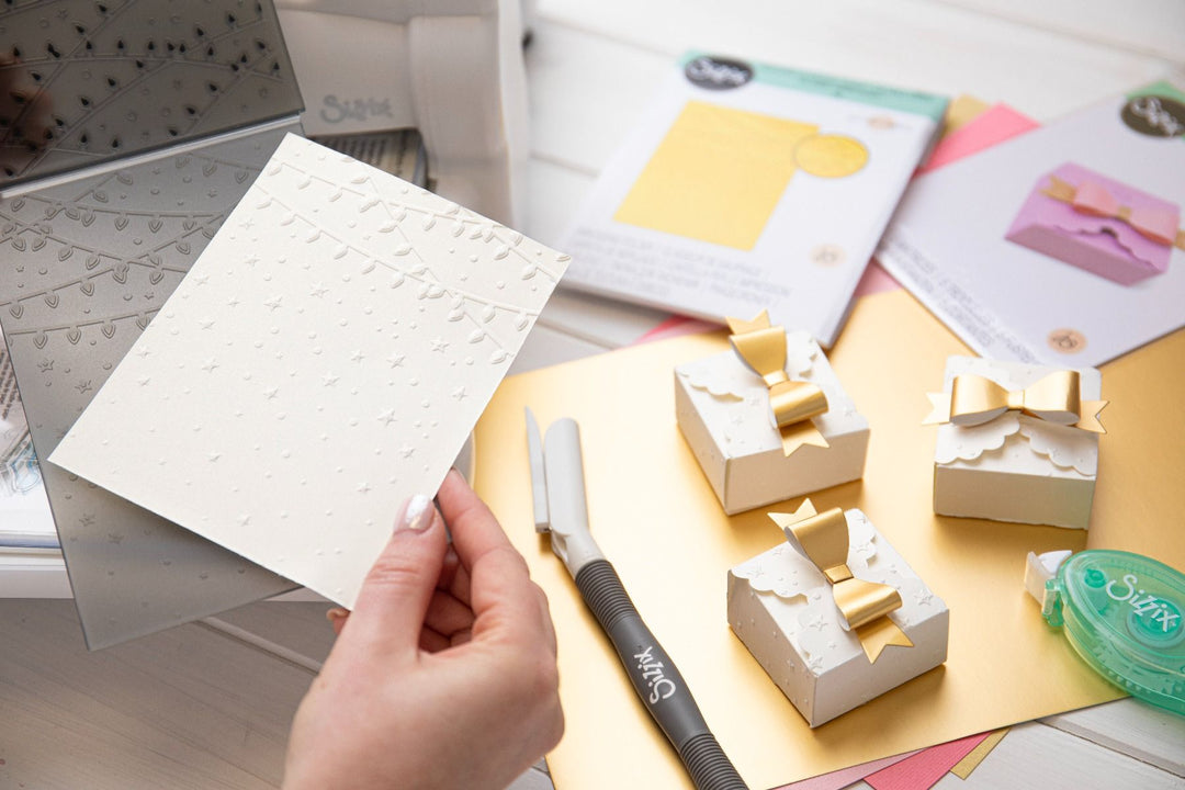 Stars & Lights Multi-Level Textured Emboss Folder -Jennifer Ogborn- Sizzix