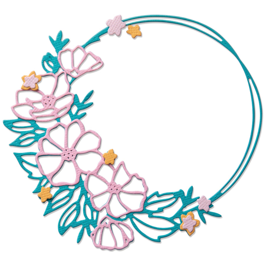 Floral Round Thinlits Die Set by Lisa Jones - Sizzix