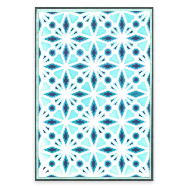 Geo Crystals A6 Layered Stencils - Sizzix